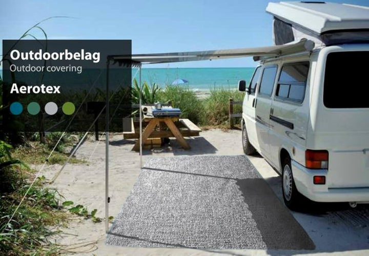 Friedola Outdoorbodenbelag Aerotex 400 x 250 cm grau, 400 x 250 cm grau