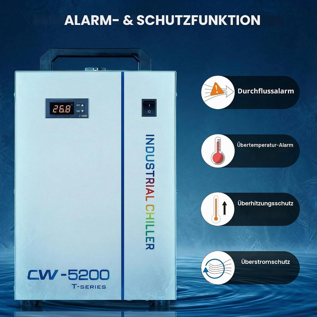 S&amp;A CW-5200TH (5200AG/AH aktualisiert) Industrial Water Chiller industrieller Wasserkühler 7L Kapazi