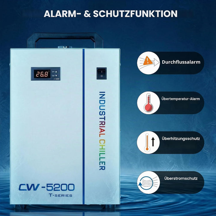 S&amp;A CW-5200TH (5200AG/AH aktualisiert) Industrial Water Chiller industrieller Wasserkühler 7L Kapazi