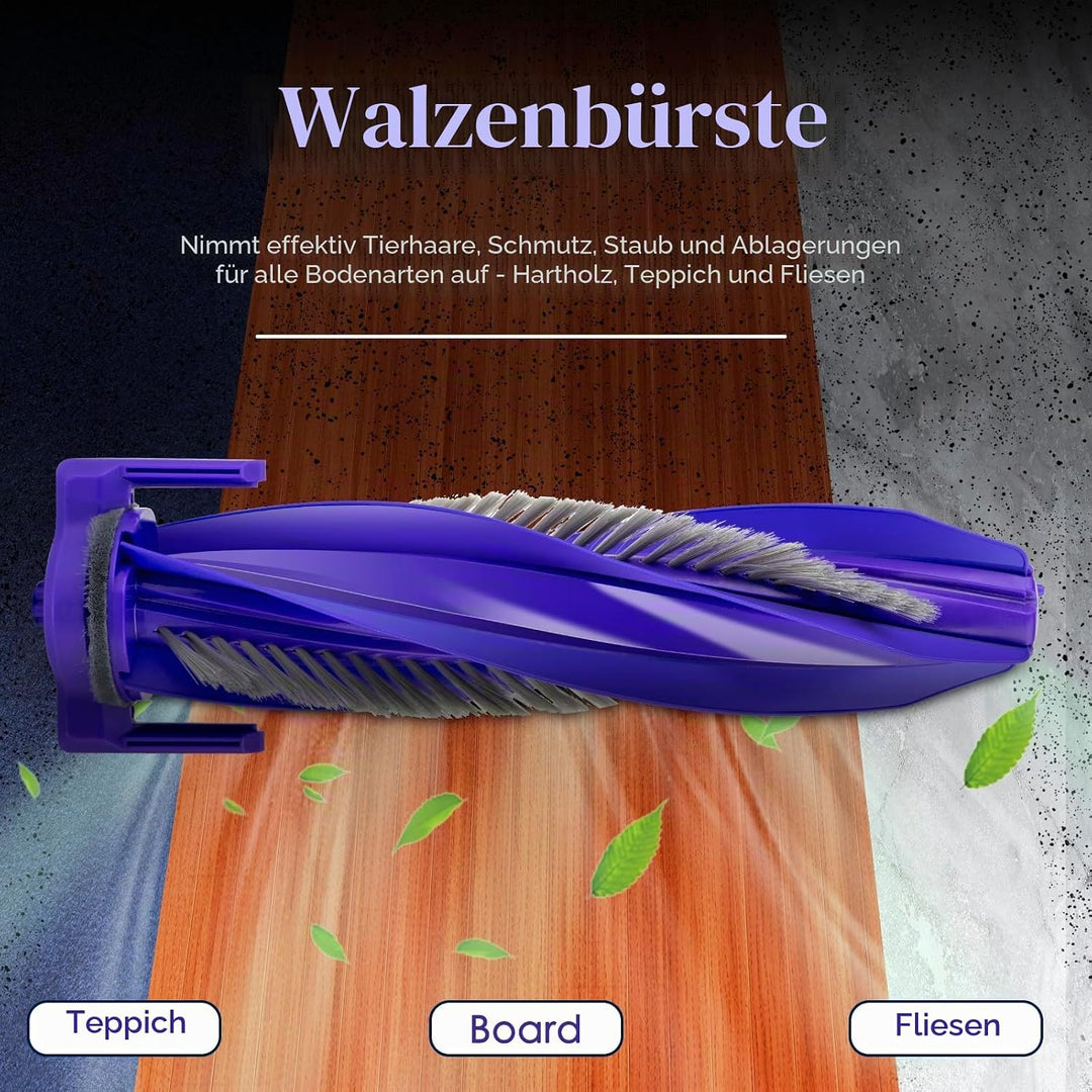 (2 Stück) Ersatz Bürstenrollen Kompatibel für Narwal Freo X Ultra Roboter Staubsauger und Wischer Ko