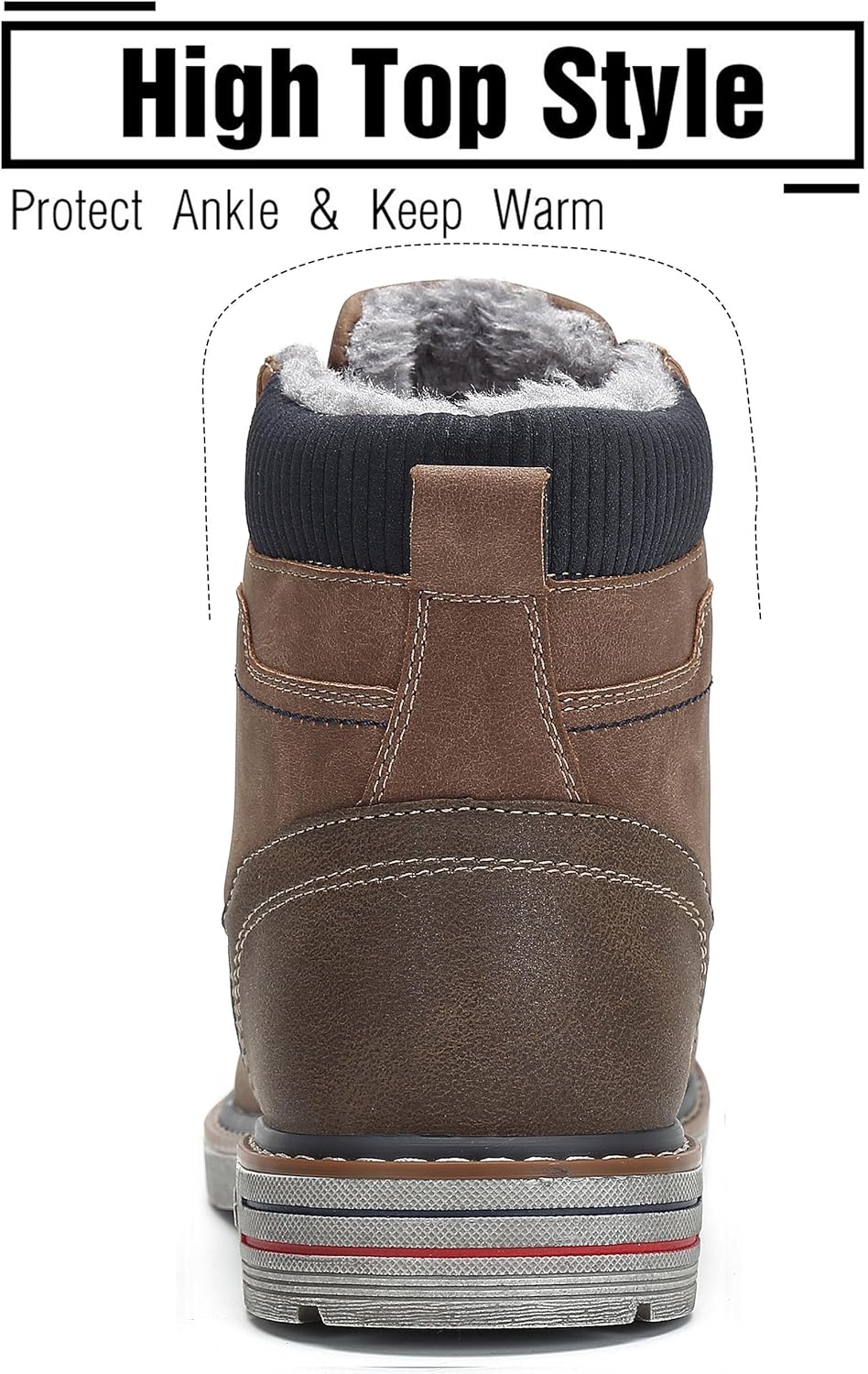Mishansha Winterschuhe Herren Warme Gefütterte Winterstiefel Damen Wasserdicht Winter Boots 42 EU Br