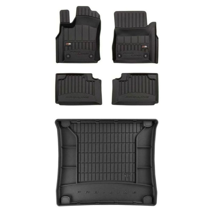 M MOTOS Satz Gummifussmatten und Kofferraummatten für Jeep Grand Cherokee IV 2010-2021 - Verbessern