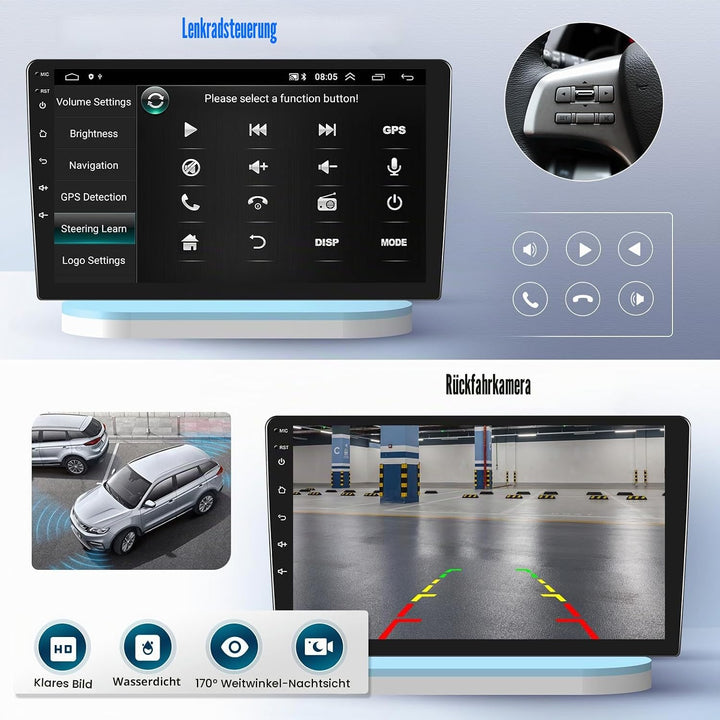 SIXTOP [2G+64G] Android 13 Autoradio mit Bluetooth für M-ercedes Benz C-Klasse W204 S204 2006-2011 m