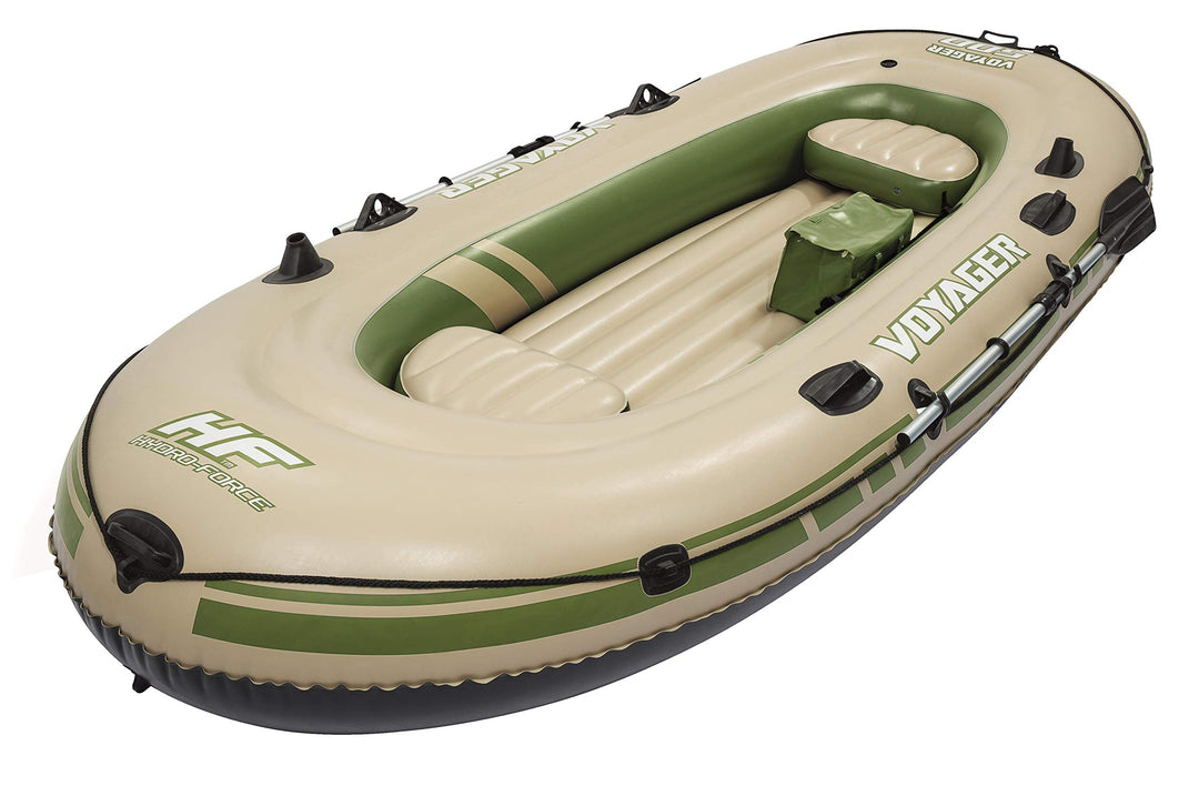 Bestway Hydro-Force Schlauchboot-Set Voyager 500, für 3 Personen, 348 x 141 x 48 cm, Mehrfarbig