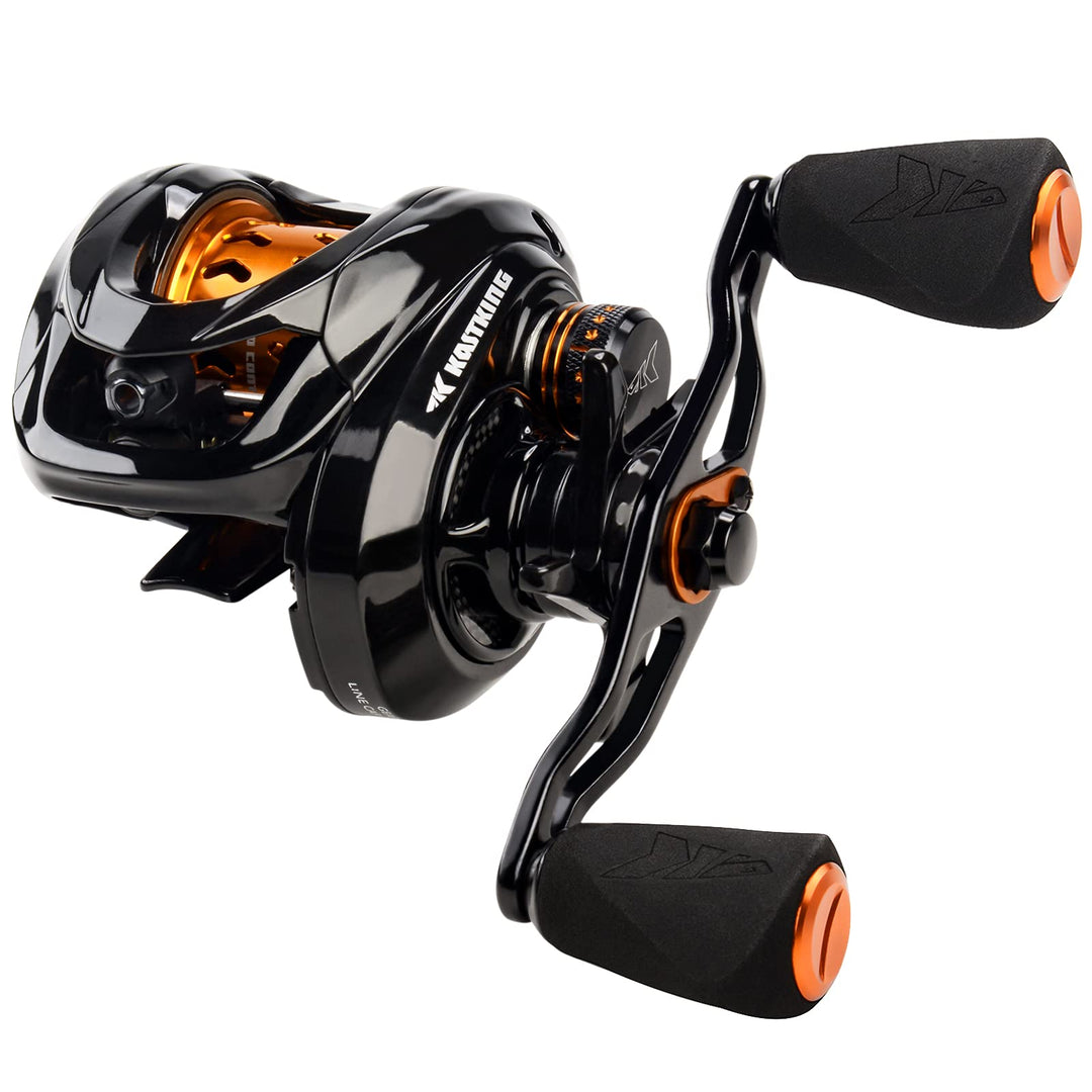 KastKing Zephyr Bait Finesse Baitcast-Rolle, Kohlefaser-Angelrolle – Drag Clicker Version, 7,2:1 Übe