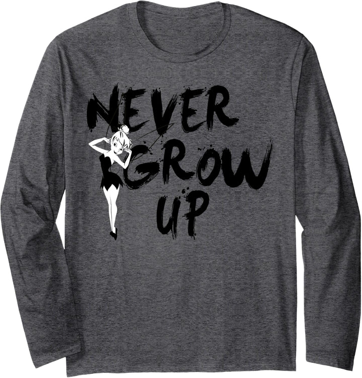 Disney Peter Pan Tinker Bell Never Grow Up Graffiti Langarmshirt