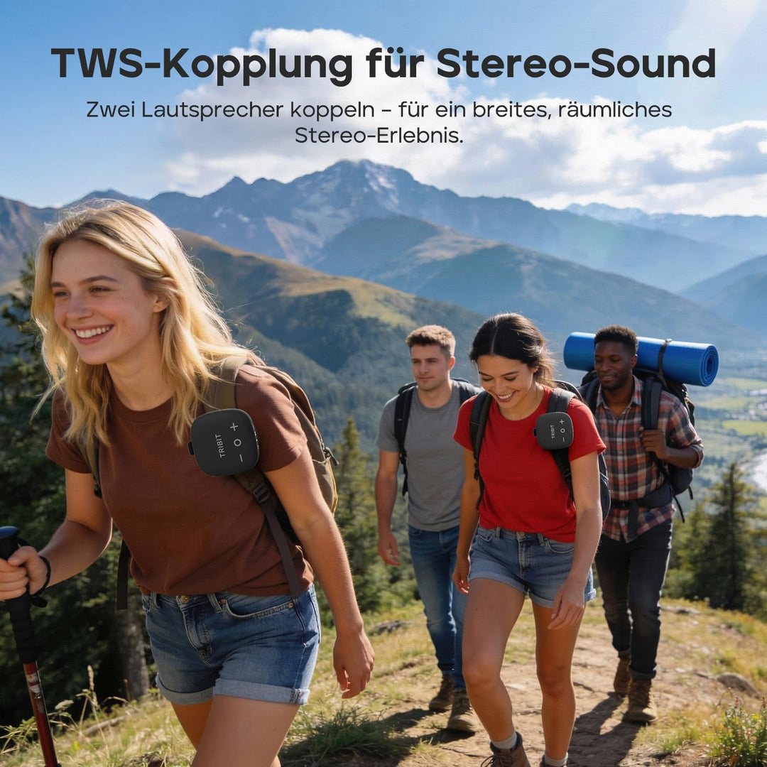 Tribit StormBox Micro 3 Bluetooth Lautsprecher mit 13W XBass Sound, Bluetooth 6.0, 24 Std., IP68 Was