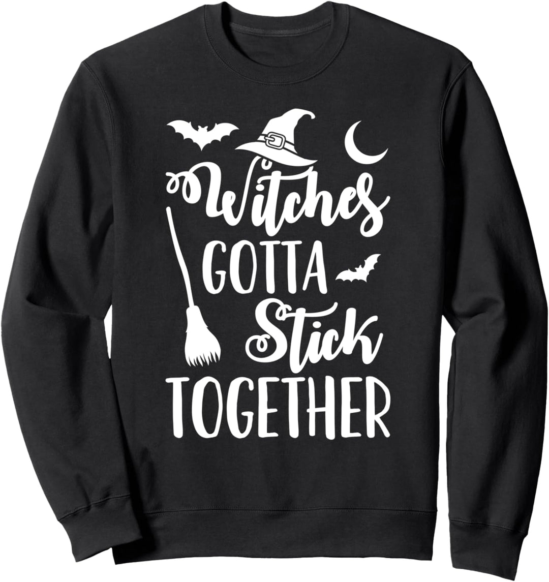 Halloween-Hexen müssen zusammenhalten Sweatshirt