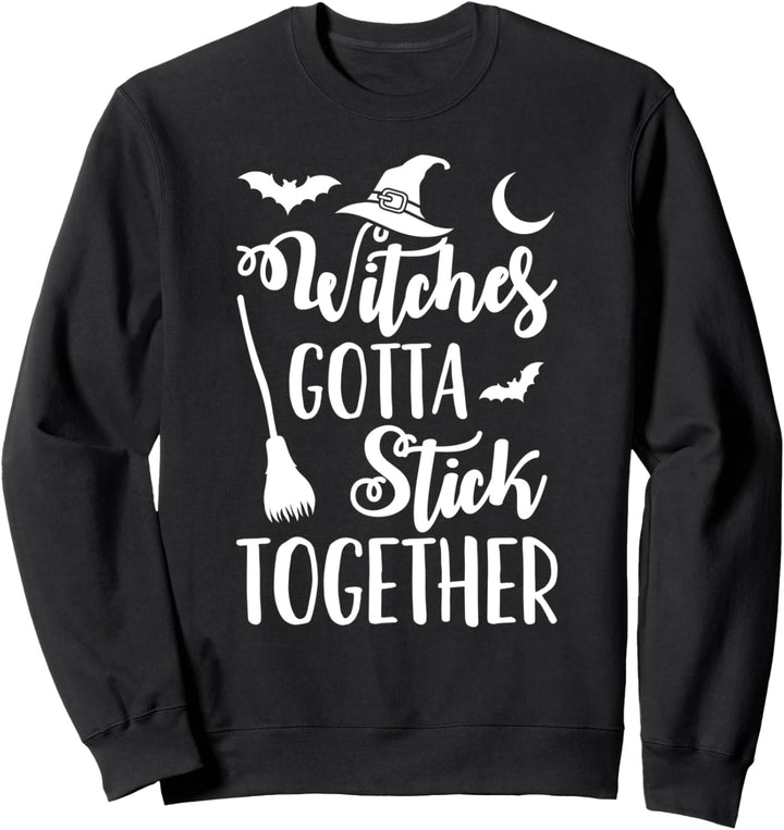 Halloween-Hexen müssen zusammenhalten Sweatshirt