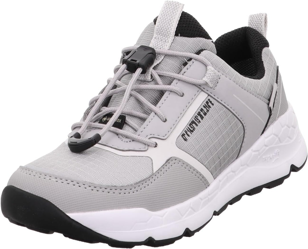 Superfit Jungen Free Ride Sneaker 39 EU Hellgrau Schwarz 2500, 39 EU Hellgrau Schwarz 2500