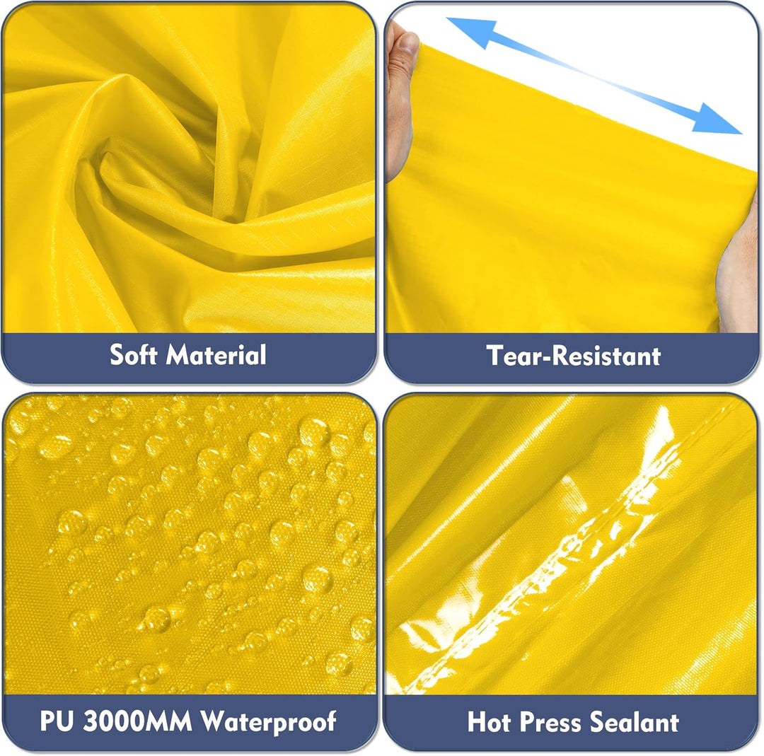 Regenponcho Wasserdicht Regencape mit Kapuze Multifunktionales Regenmantel Wiederverwendbar Regenkle
