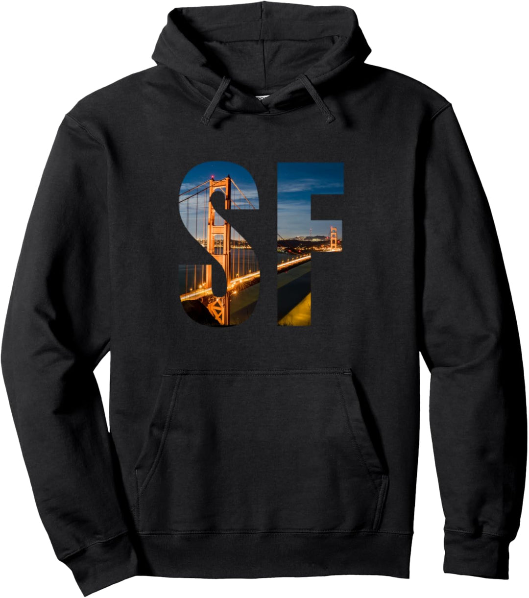 San Francisco Bay CA Golden Gate Bridge Pazifischer Ozean NorCal Pullover Hoodie