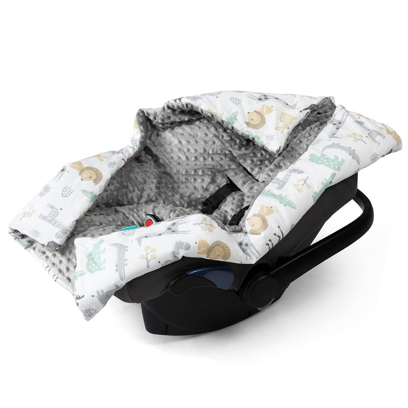 Navaris Einschlagdecke für Babyschale - universal Baby Decke für u.a. Maxi Cosi Römer Cybex Autositz