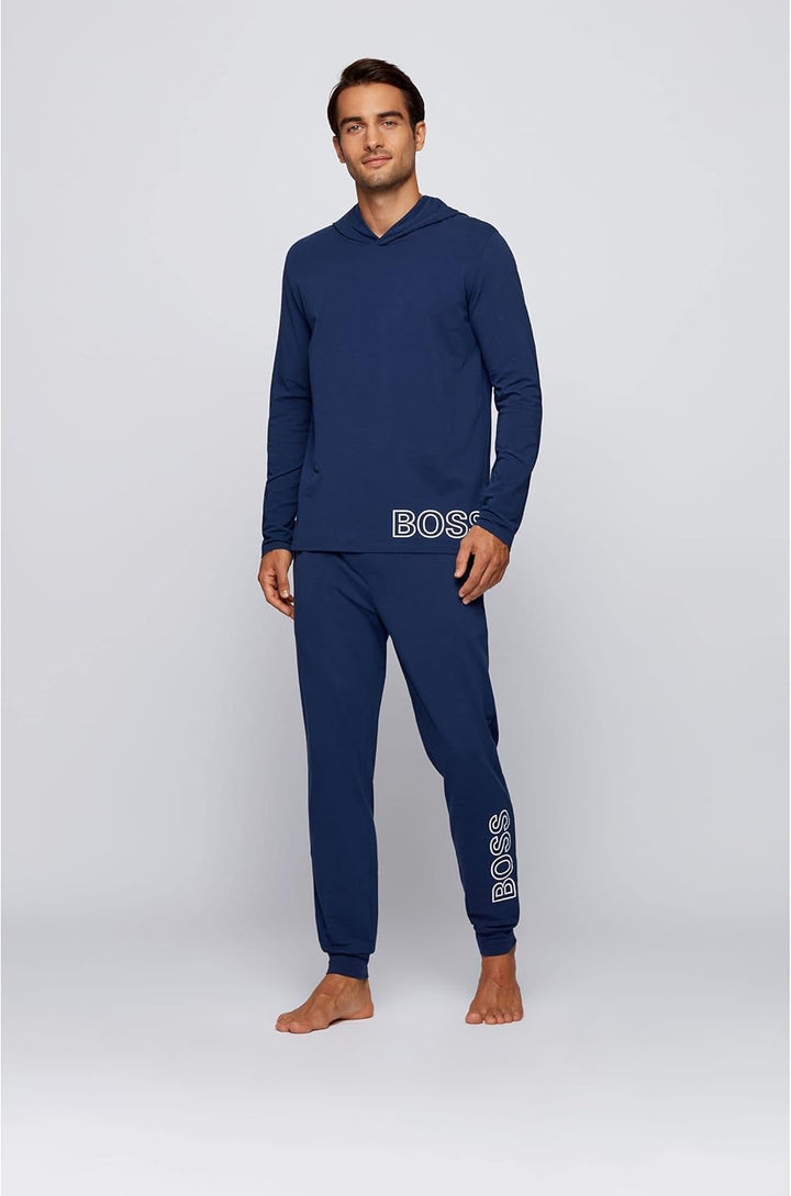 BOSS Hugo Herren Kapuzensweatshirt Freizeitshirt Identity LS-Shirt XXL Medium Blue424, XXL Medium Bl
