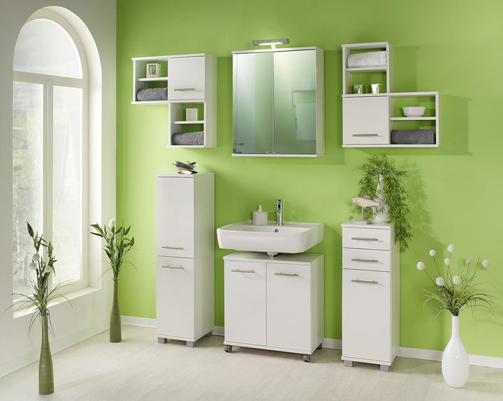 Schildmeyer Hängeschrank 116619 Isola, 30x20.5x71 cm, weiss, Weiss