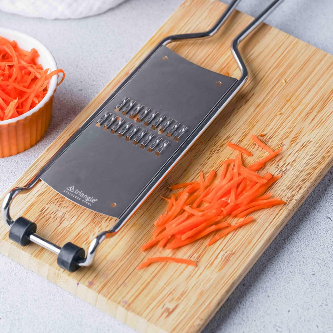 triangle 50 153 13 03 Reibe Julienne mit Fänger professionelle Qualität Gemüsereibe mit Auffangbehäl