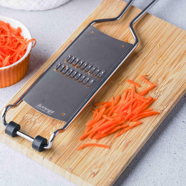 triangle 50 153 13 03 Reibe Julienne mit Fänger professionelle Qualität Gemüsereibe mit Auffangbehäl