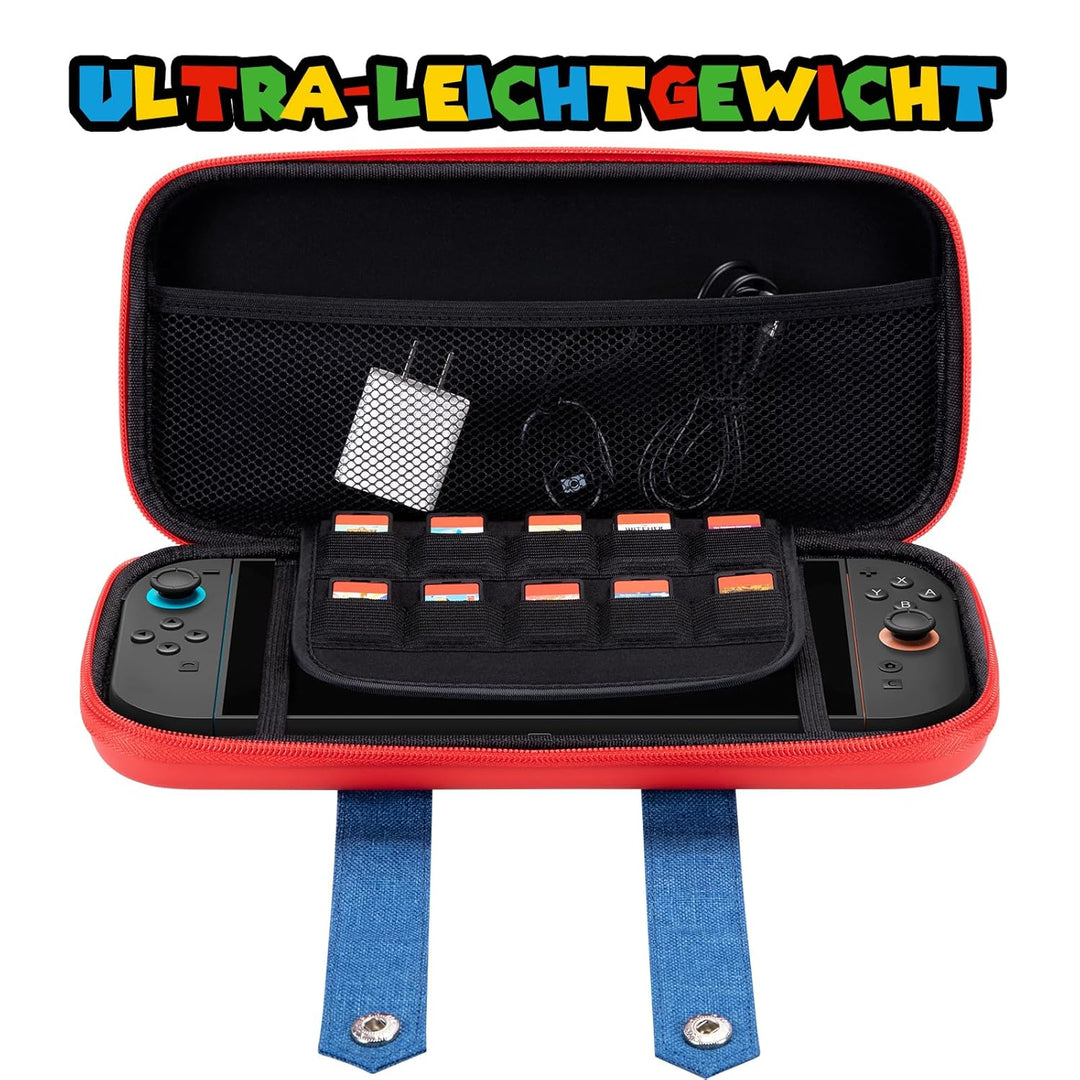 Switch 2 Tasche Kompatibel mit Switch 2 2025, Niedliche Tragbare Switch Hülle Protable Hard Shell Tr