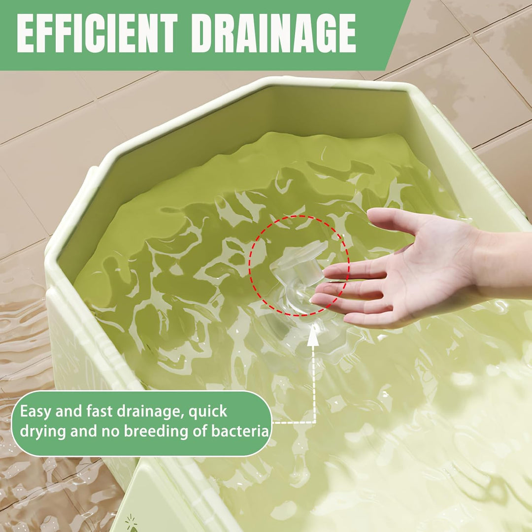 Faltbare Badewanne für Kinder, Tragbare Badewanne, Grosse Kleinkindbadewanne, Tragbares Duschbecken,