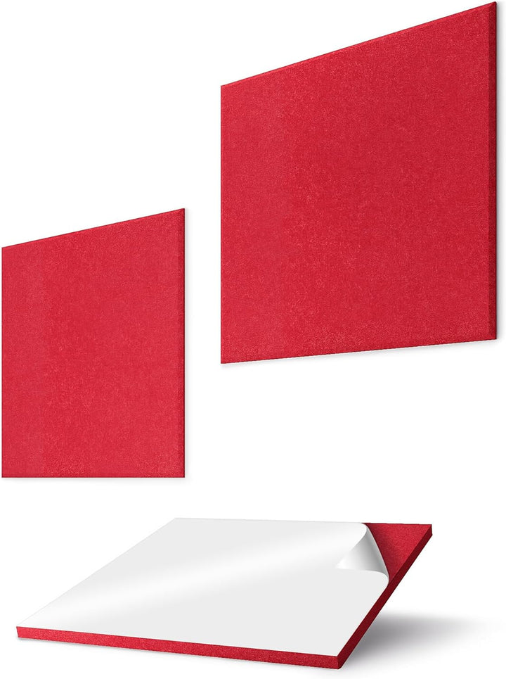 vilz 2er Set Design Akustikplatten selbstklebend aus recyceltem Filz - Interior Akustik Quadrat Abso