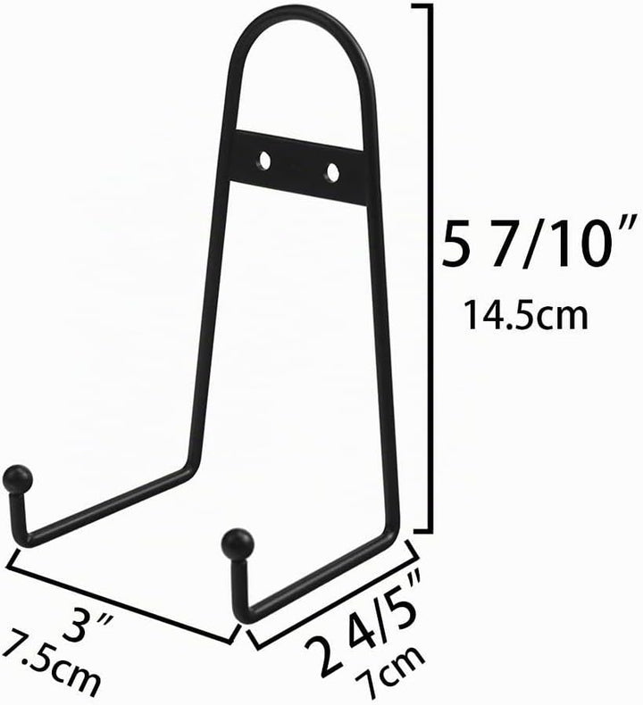 Tincogo Wandhalterung, Metall, 15,2 cm, mittelgross, schwarz, Staffelei, Telleraufhänger, vertikaler