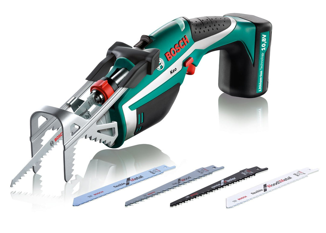 Bosch Keo Gartensäge Set 10,8V Li-Ion + 5 Sägeblätter