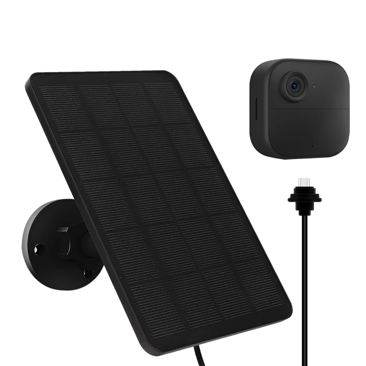 YCTechLife 4W Solarpanel für Blink Outdoor Kamera (4th Gen), Solar Ladegerät mit Gummistecker, IP65