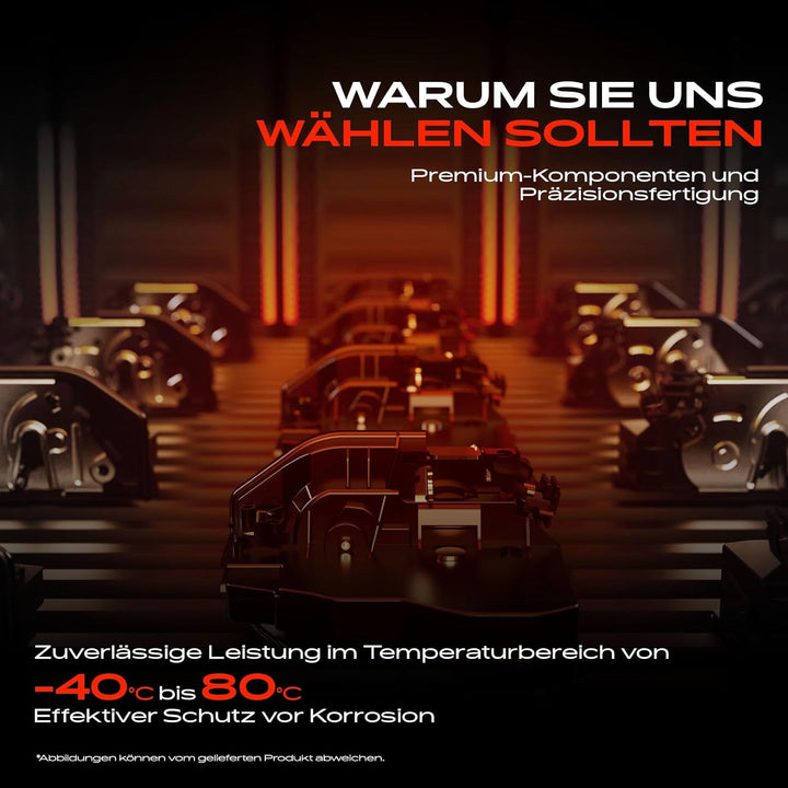 Frankberg Türschloss Stellmotor Hinten Links 6-Polig Kompatibel mit 6 Hatchback G.G Alle Motoren 200