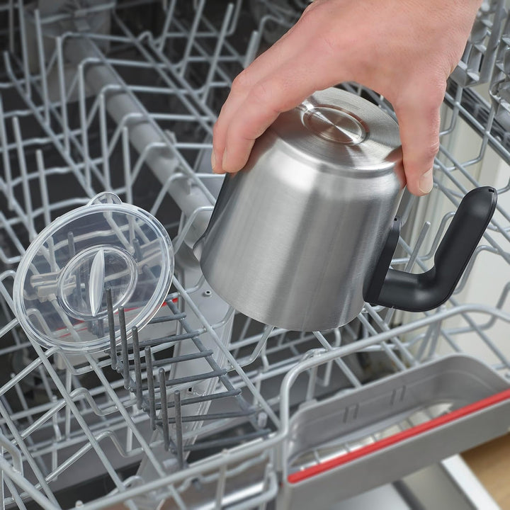 SEVERIN Milchaufschäumer, elektrischer Milchaufschäumer mit Edelstahl-Milchbehälter, Milchschäumer f