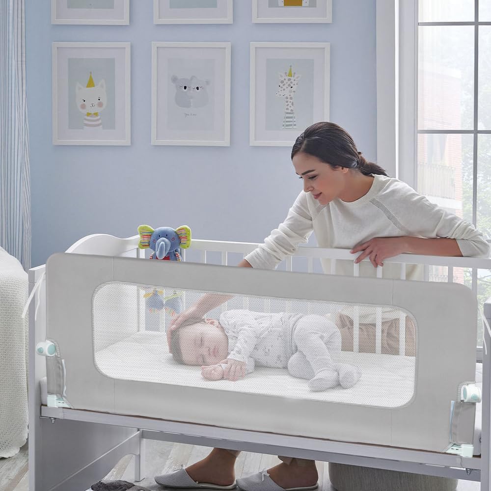 Babybettgitter Kinderbett Kinderbettschutzgitter Bettgitter Bettschutzgitter für Kleinkinder Kinderb