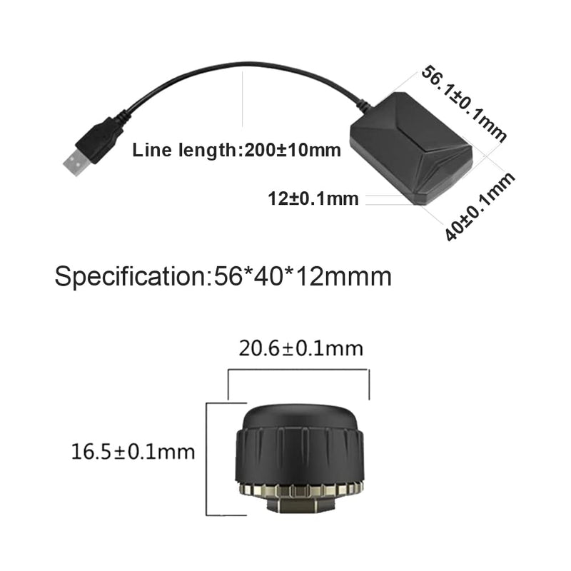 ATOTO AC-UTP1 USB TPMS Reifendruck Überwachung Sensoren System spezifiziert für A6/S8