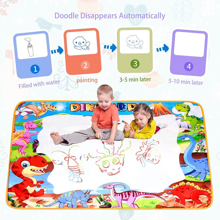 ALLCELE Wasser Doodle Matte Kinder ab 1 2 3 4 5 6 7 Jahre, Jungen Madchen Kinder Geschenke für Spiel