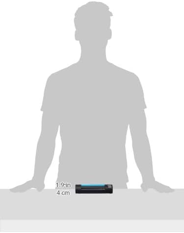 Plustek MobileOffice S602 Visitenkarten-Scanner 1200 x 1200DPI A6 schwarz, blau – (104,9 x 500 mm, 1