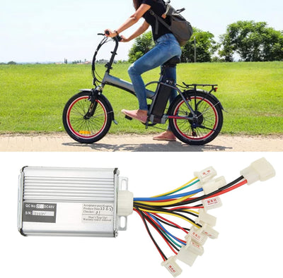 Alomejor Elektroroller 48V 1000W Controller mit Kabelbaum, Bürstenmotor-Steuerbox für EBike