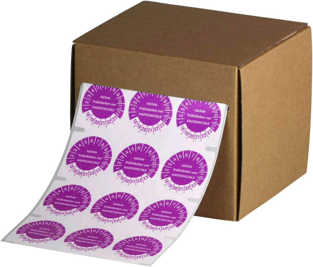 500 Prüfetiketten geprüft gemäss BetrSichV 2020-2025 Prüfplakette 30 mm 500 30mm Durchmesser, 500 30