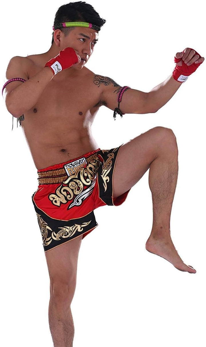 FLUORY Muay Thai-Shorts, MMA Fight Shorts, Trainingskleidung, Käfig, Grappling, Kampfsport, Kickboxe