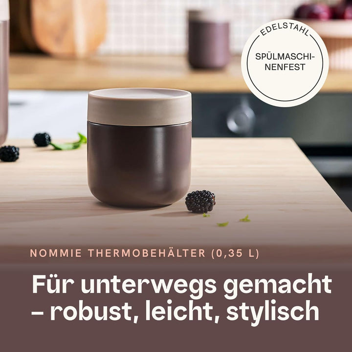 Berghoff Home Thermobehälter für Essen – 0,35L – Edelstahl Warmhaltebehälter – Thermobecher für Getr