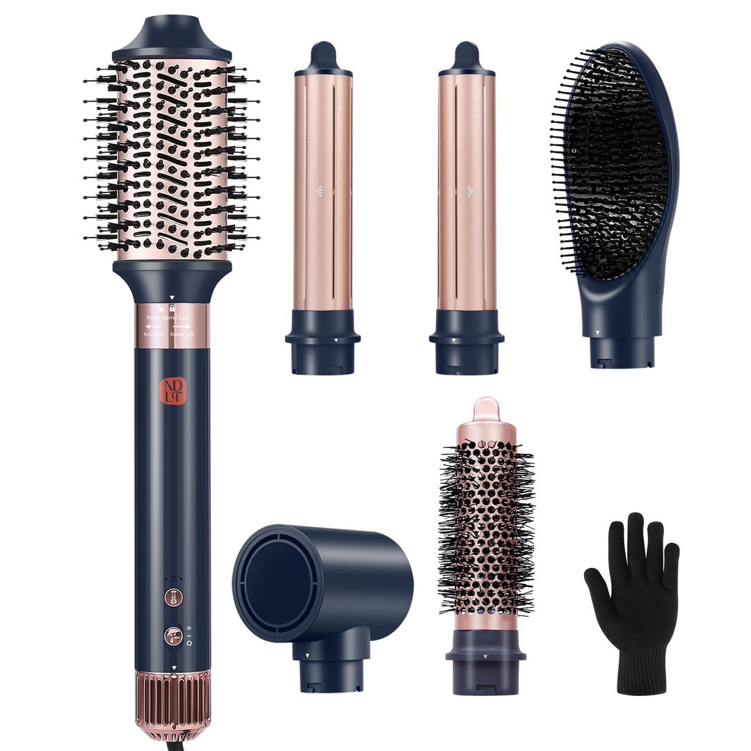 NDLT Hairstyler 6 in 1 Airstyler, 120.000 RPM Haarstyler mit Hochkonzentrierter Ionen-Technologie, W