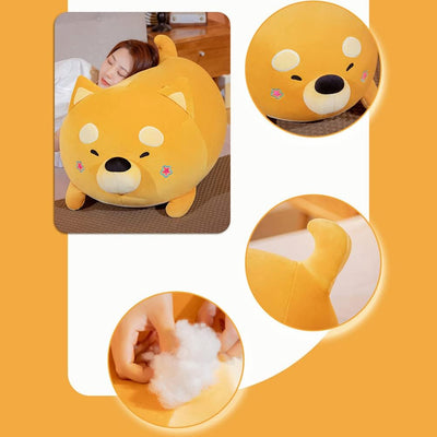 Shiba Inu Plüschtier, 60cm Süsses Hund Shiba Inu Plushie Kuscheltier Stofftier Weiches Plüschkissen