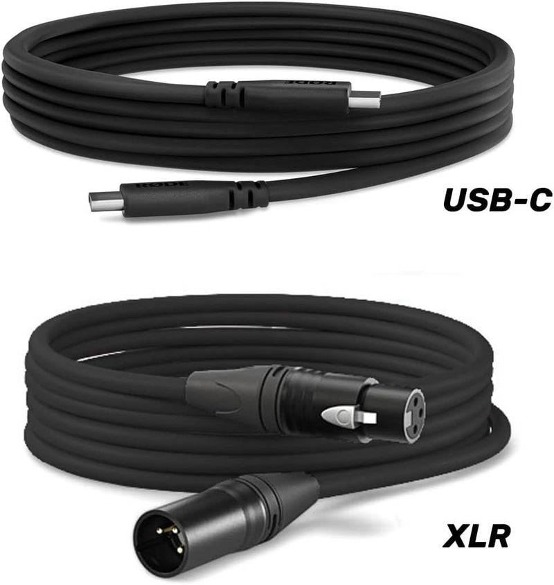 Rode NT1 5th Generation XLR USB Studio-Mikrofon + keepdrum USB Kabel Typ A zu Typ C 50cm