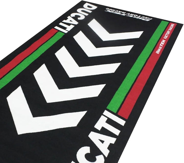 Bike It Teppich Biketek Ducati Serie 4 Garagenmatte Motorradteppich, Ducati