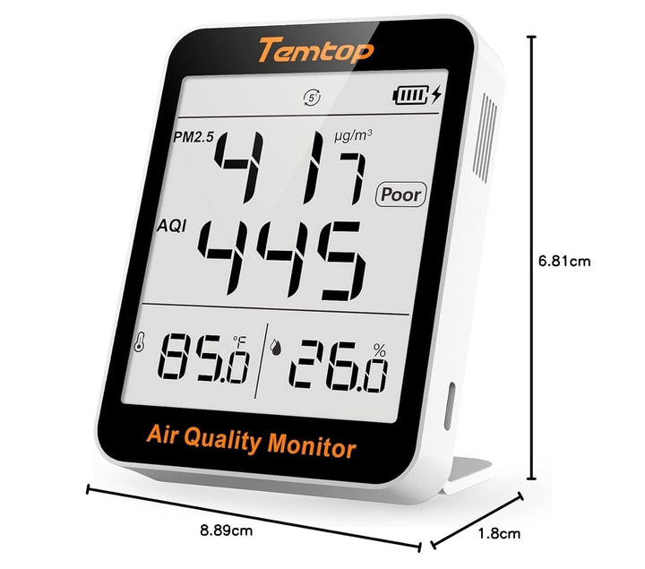 Temtop Luftqualität Monitor PM2.5 Monitor