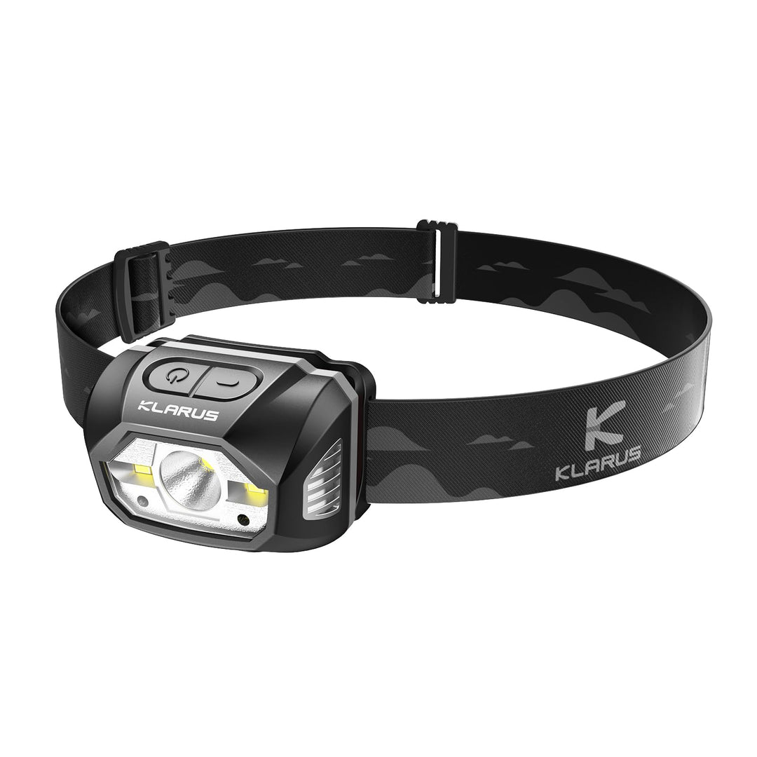 klarus HM1 440 Lumen wiederaufladbare Gestensensor Stirnlampe Kopflampe, 5 Modi 70 Stunden Laufzeit,