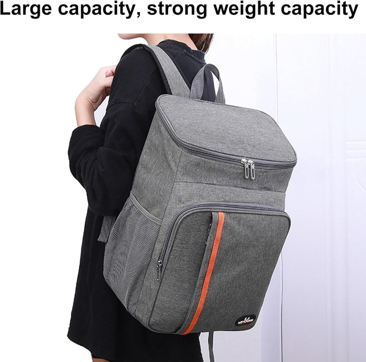 Isolierter Kühlrucksack, auslaufsichere Picknicktasche, weicher Doppeldecker-Lunch-Rucksack, kleine