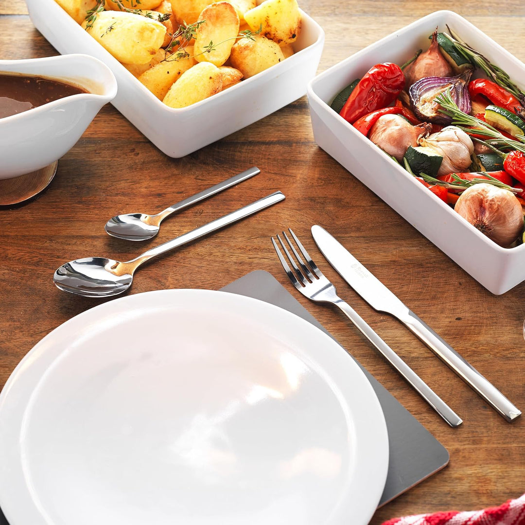 Russell Hobbs Besteckset 16-teilig, Edelstahl Besteck Set für 4 Personen, Vermont Besteckset Hochgla