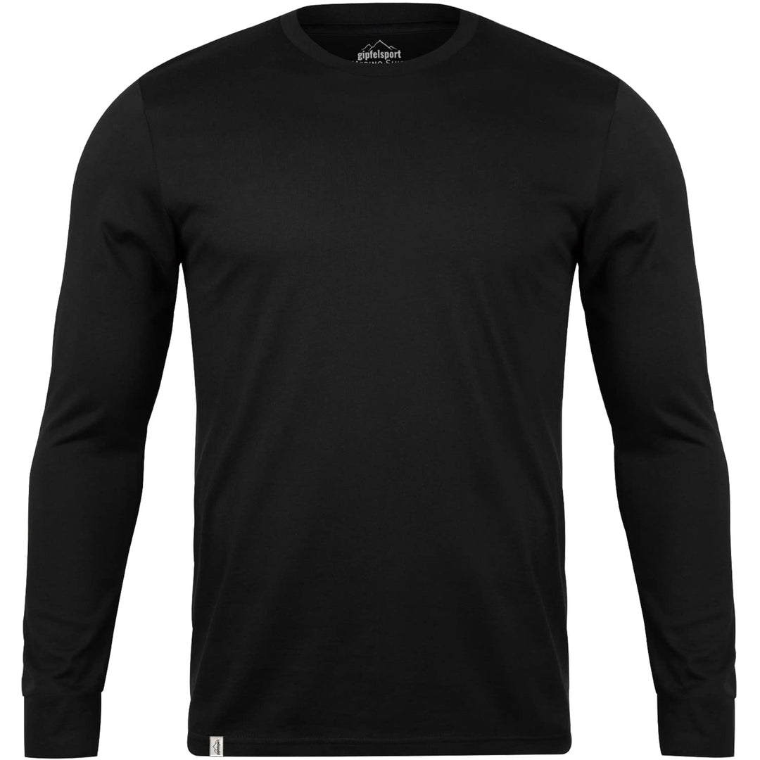 Merino Shirt - Thermounterhemd Langarm I Thermo Oberteil aus 100% Merinowolle I T-Shirt Longsleeve f