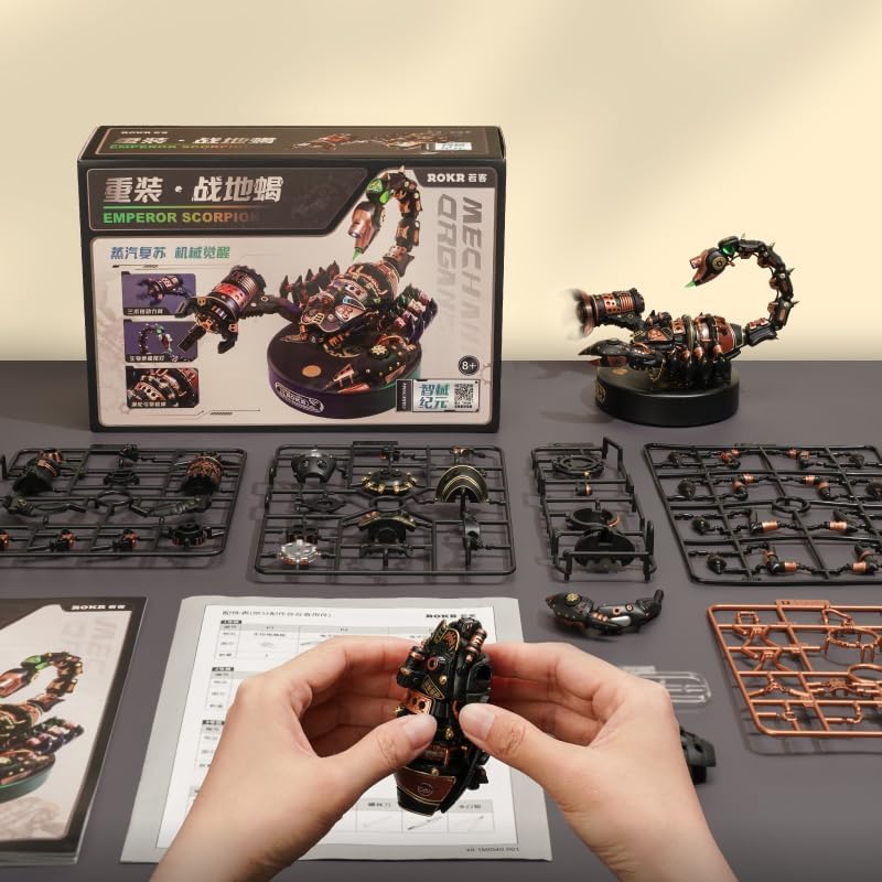 ROKR Skorpione 3D Metall Puzzle Modellbausatz Erwachsen-Steampunk Insekt Figur Sammelbares Spielzeug