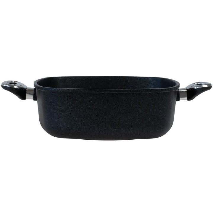 BAF quadratischer Bräter Induktion 28 x 28 cm - hoher Rand - kleine eckige Bratenpfanne beschichtet