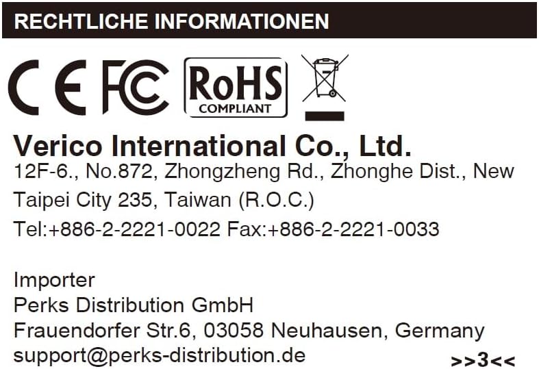 VERICO Power Bank Power Pro PD 20000 mAh Power Delivery, LiPo Lithium Polymer, externer Akku, extern