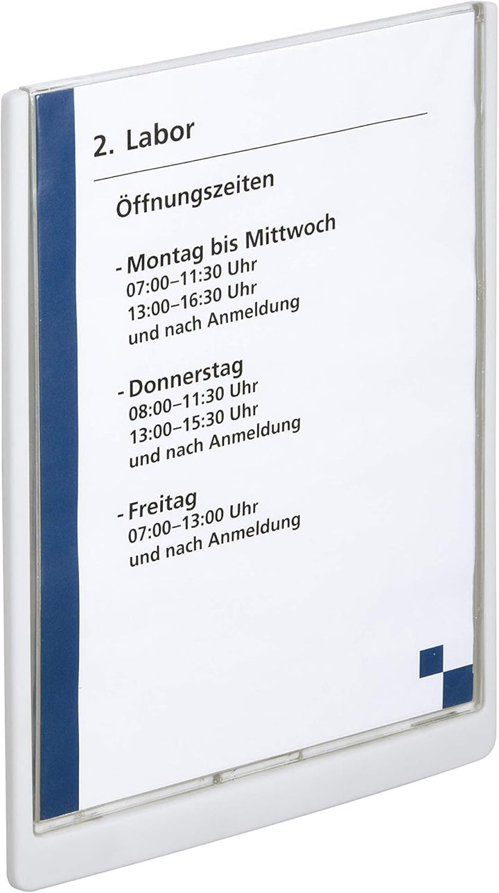 Durable Türschild Click Sign A4, zum Ankleben oder Anschrauben, weiss, 486702 210 x 297mm (B x H) we
